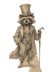 Dapper Raccoon Vinyl Car Decal Sticker – Waterproof & UV-Resistant 8.213333333333333" Dapper Raccoon Vinyl Car Decal Sticker – Waterproof & UV-Resistant 8.213333333333333"