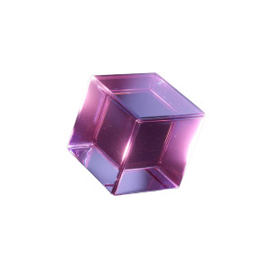 Futuristic Glowing Cube V3 Vinyl Car Decal Sticker – Waterproof & UV-Resistant 6.826666666666667"