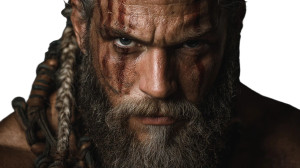 Modern Viking Warrior Vinyl Car Decal Sticker – Waterproof & UV-Resistant 5.4