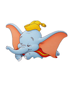 Disney Dumbo Sleeping Vinyl Car Decal Sticker – Waterproof & UV-Resistant 4.1066666666666665"