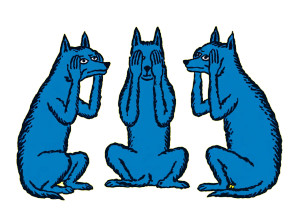 Blue Wise Dogs Vinyl Car Decal Sticker – Waterproof & UV-Resistant 6.293333333333333"
