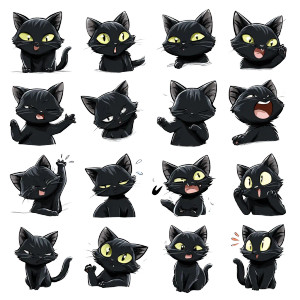 Anime Cat Emojis Vinyl Car Decal Sticker – Waterproof & UV-Resistant 6.826666666666667" Anime Cat Emojis Vinyl Car Decal Sticker – Waterproof & UV-Resistant 6.826666666666667"
