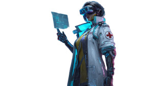 Cyberpunk Medtech V2 Vinyl Car Decal Sticker – Waterproof & UV-Resistant 2.72"