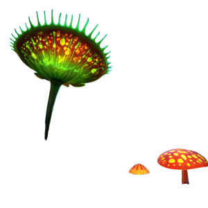 Bioluminescent Venus Flytrap Vinyl Car Decal Sticker – Waterproof & UV-Resistant 3.4133333333333336"