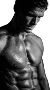 Athletic Male Torso Vinyl Car Decal Sticker – Waterproof & UV-Resistant 9.706666666666667"