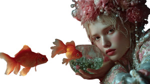 Jellyfish Princess V2 Vinyl Car Decal Sticker – Waterproof & UV-Resistant 2.72"