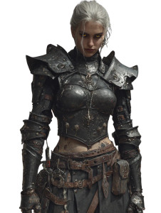 Dark Fantasy Warrior V83 Vinyl Car Decal Sticker – Waterproof & UV-Resistant 4.1066666666666665"