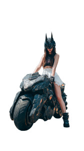 Cyberpunk Motorcycle Warrior Vinyl Car Decal Sticker – Waterproof & UV-Resistant 9.706666666666667" Cyberpunk Motorcycle Warrior Vinyl Car Decal Sticker – Waterproof & UV-Resistant 9.706666666666667"
