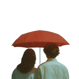 Romantic Rain Couple Vinyl Car Decal Sticker – Waterproof & UV-Resistant 6.826666666666667"