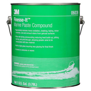 3M Finesse-It Polishing Compound | For Paint Detailing & Marine Applications | Removes Sand Scratches | White Color | 1 Gallon Can