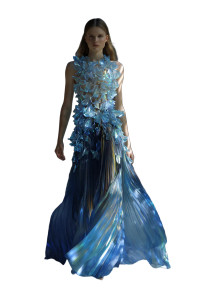 Ethereal Model Gown Vinyl Car Decal Sticker – Waterproof & UV-Resistant 4.4