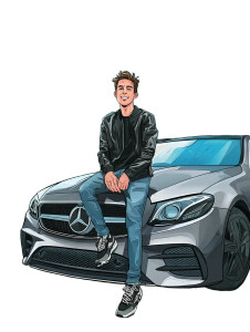 Stylized Car Portrait Vinyl Car Decal Sticker – Waterproof & UV-Resistant 8.213333333333333" Stylized Car Portrait Vinyl Car Decal Sticker – Waterproof & UV-Resistant 8.213333333333333"