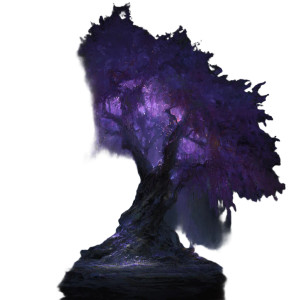Sacred Purple Tree Vinyl Car Decal Sticker – Waterproof & UV-Resistant 3.4133333333333336"