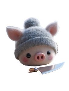 Fluffy Pig Doll Vinyl Car Decal Sticker – Waterproof & UV-Resistant 4.1066666666666665" Fluffy Pig Doll Vinyl Car Decal Sticker – Waterproof & UV-Resistant 4.1066666666666665"