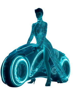 Tron Fashion Model Vinyl Car Decal Sticker – Waterproof & UV-Resistant 8.32"