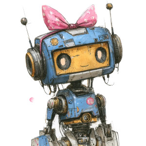 Cute Robot Girl V4 Vinyl Car Decal Sticker – Waterproof & UV-Resistant 6.826666666666667" Cute Robot Girl V4 Vinyl Car Decal Sticker – Waterproof & UV-Resistant 6.826666666666667"