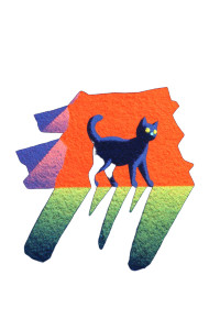 Chubby Cat Painting Vinyl Car Decal Sticker – Waterproof & UV-Resistant 8.96"