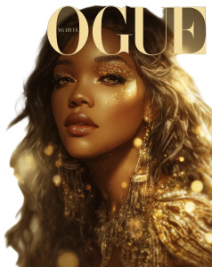 Vogue Cover Model V13 Vinyl Car Decal Sticker – Waterproof & UV-Resistant 4.1066666666666665"