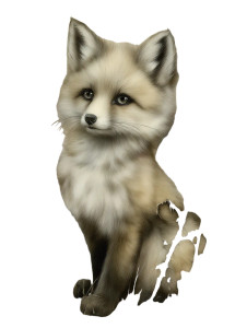 Sweet Fox Scrapbook Vinyl Car Decal Sticker – Waterproof & UV-Resistant 4.1066666666666665"