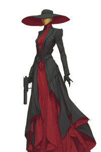 Mechanical Woman V2 Vinyl Car Decal Sticker – Waterproof & UV-Resistant 8.96"