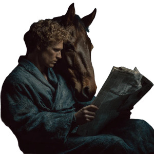 Man-Horse Reading Vinyl Car Decal Sticker – Waterproof & UV-Resistant 3.4133333333333336" Man-Horse Reading Vinyl Car Decal Sticker – Waterproof & UV-Resistant 3.4133333333333336"