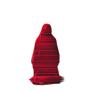 Abstract Burka Design Vinyl Car Decal Sticker – Waterproof & UV-Resistant 3.4133333333333336"