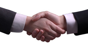 Business Handshake V41 Vinyl Car Decal Sticker – Waterproof & UV-Resistant 5.4