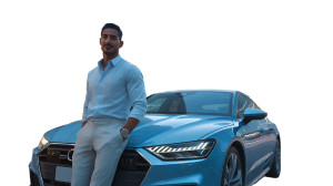 Confident Middle Eastern Man V2 Vinyl Car Decal Sticker – Waterproof & UV-Resistant 5.4