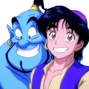 Aladdin And Genie V2 Vinyl Car Decal Sticker – Waterproof & UV-Resistant 3.4133333333333336"