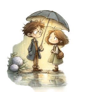 Romantic Anime Couple V5 Vinyl Car Decal Sticker – Waterproof & UV-Resistant 3.4133333333333336"