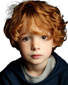 Red-Haired Boy Vinyl Car Decal Sticker – Waterproof & UV-Resistant 4.0"