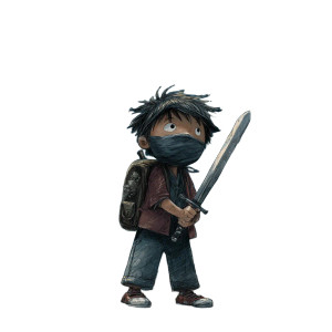 Little Ninja Boy Vinyl Car Decal Sticker – Waterproof & UV-Resistant 6.826666666666667" Little Ninja Boy Vinyl Car Decal Sticker – Waterproof & UV-Resistant 6.826666666666667"