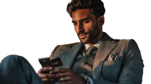 Arabian Businessman Shopping Vinyl Car Decal Sticker – Waterproof & UV-Resistant 5.4