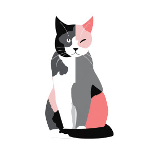2D Cat Vinyl Car Decal Sticker – Waterproof & UV-Resistant 6.826666666666667" 2D Cat Vinyl Car Decal Sticker – Waterproof & UV-Resistant 6.826666666666667"