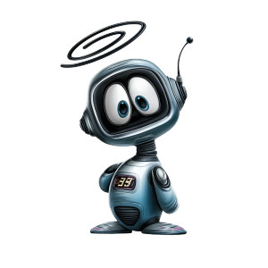 Alien Service Robot Vinyl Car Decal Sticker – Waterproof & UV-Resistant 6.826666666666667"