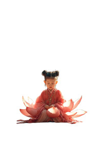 Lotus Child Vinyl Car Decal Sticker – Waterproof & UV-Resistant 4.4