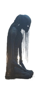 Eerie Giant Figure Vinyl Car Decal Sticker – Waterproof & UV-Resistant 9.706666666666667"