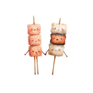 Cute Skewer Characters Vinyl Car Decal Sticker – Waterproof & UV-Resistant 3.4133333333333336" Cute Skewer Characters Vinyl Car Decal Sticker – Waterproof & UV-Resistant 3.4133333333333336"