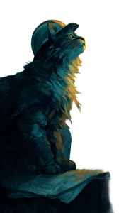 Construction Cat V5 Vinyl Car Decal Sticker – Waterproof & UV-Resistant 9.706666666666667"