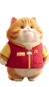 Fat Cat In Uniform Vinyl Car Decal Sticker – Waterproof & UV-Resistant 9.706666666666667"