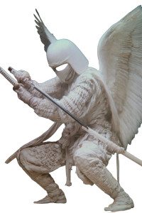 Samurai Angel Vinyl Car Decal Sticker – Waterproof & UV-Resistant 8.96" Samurai Angel Vinyl Car Decal Sticker – Waterproof & UV-Resistant 8.96"