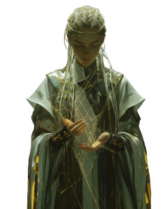 Serene Priestess Vinyl Car Decal Sticker – Waterproof & UV-Resistant 8.0"