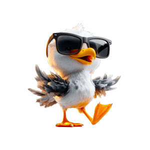Cool Seagull Vinyl Car Decal Sticker – Waterproof & UV-Resistant 3.4133333333333336" Cool Seagull Vinyl Car Decal Sticker – Waterproof & UV-Resistant 3.4133333333333336"