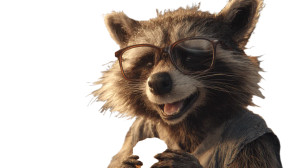 Office Raccoon Vinyl Car Decal Sticker – Waterproof & UV-Resistant 2.72"