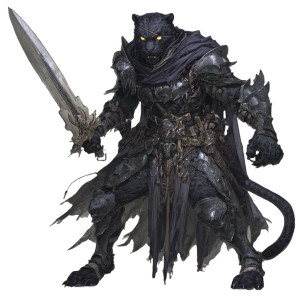 Dark Panther Warrior Vinyl Car Decal Sticker – Waterproof & UV-Resistant 6.826666666666667"