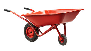 Modern Wheelbarrow Vinyl Car Decal Sticker – Waterproof & UV-Resistant 5.4