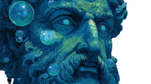 Poseidon'S Emotional Bubbles Vinyl Car Decal Sticker – Waterproof & UV-Resistant 5.4