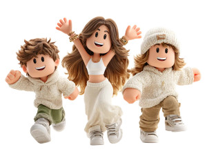 Roblox Family Dance Vinyl Car Decal Sticker – Waterproof & UV-Resistant 6.1866666666666665"