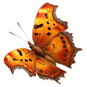 Question Mark Butterfly Vinyl Car Decal Sticker – Waterproof & UV-Resistant 3.4133333333333336"