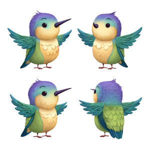 Hummingbird Character Vinyl Car Decal Sticker – Waterproof & UV-Resistant 3.4133333333333336" Hummingbird Character Vinyl Car Decal Sticker – Waterproof & UV-Resistant 3.4133333333333336"